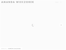 Tablet Screenshot of amandawieczorek.com